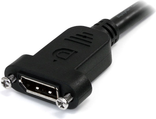 StarTech Cable DisplayPort male - DisplayPort female 0.9m Μαύρο (DPPNLFM3PW)