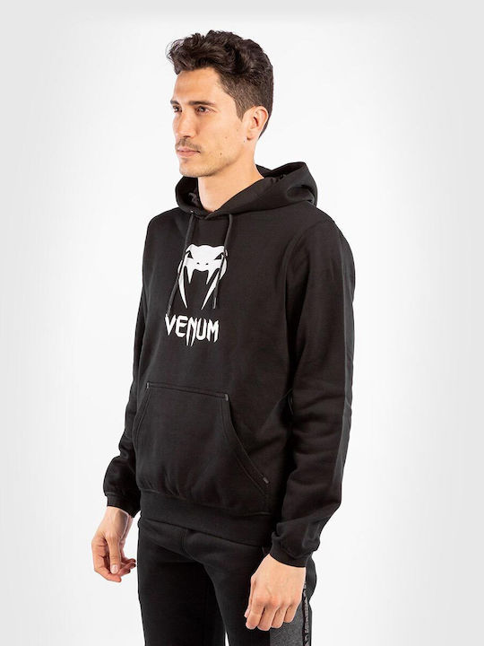 Venum Men's Sweatshirt with Hood and Pockets Black