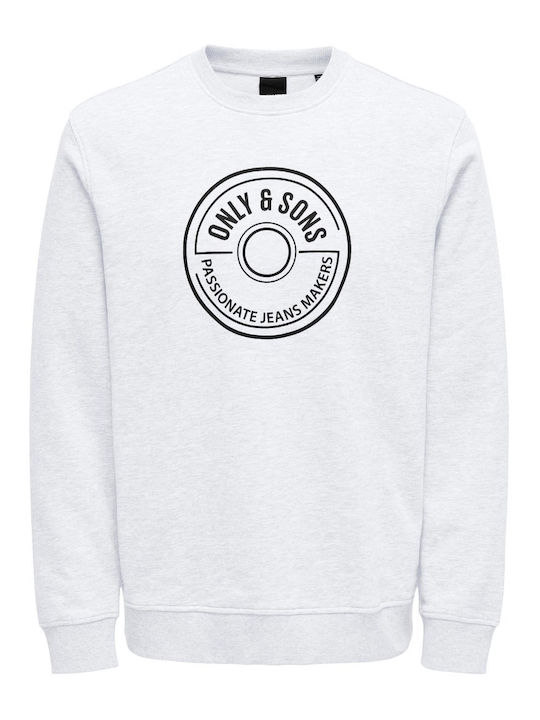 Only & Sons Herren Sweatshirt Weiß