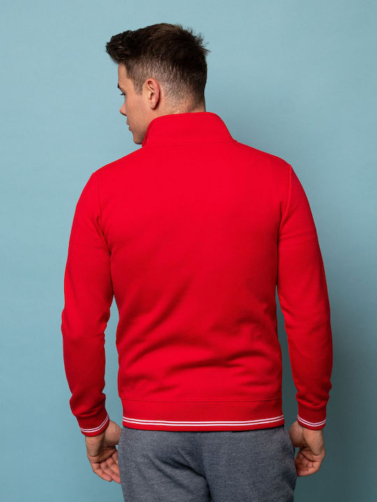 Cardigan With Hood Red