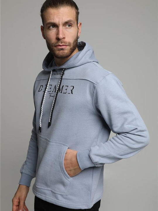 Sweatshirt mit Kapuze Hellblau