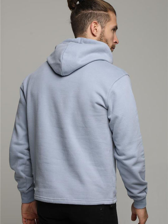 Sweatshirt mit Kapuze Hellblau