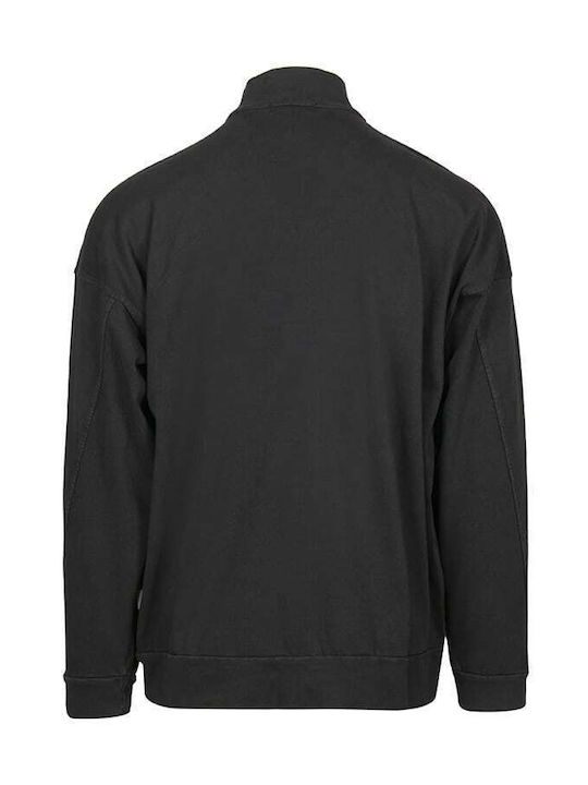 Crossley Men's Sweatshirt Jacket with Pockets Black