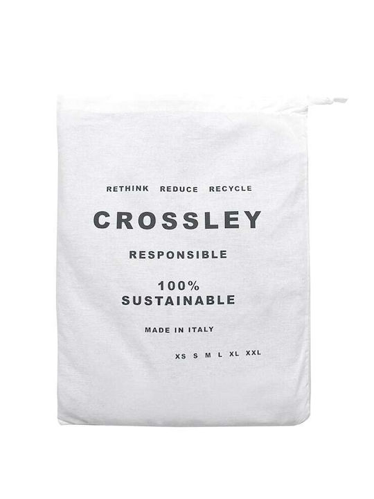 Crossley Men's Sweatshirt Jacket with Hood and Pockets Gray