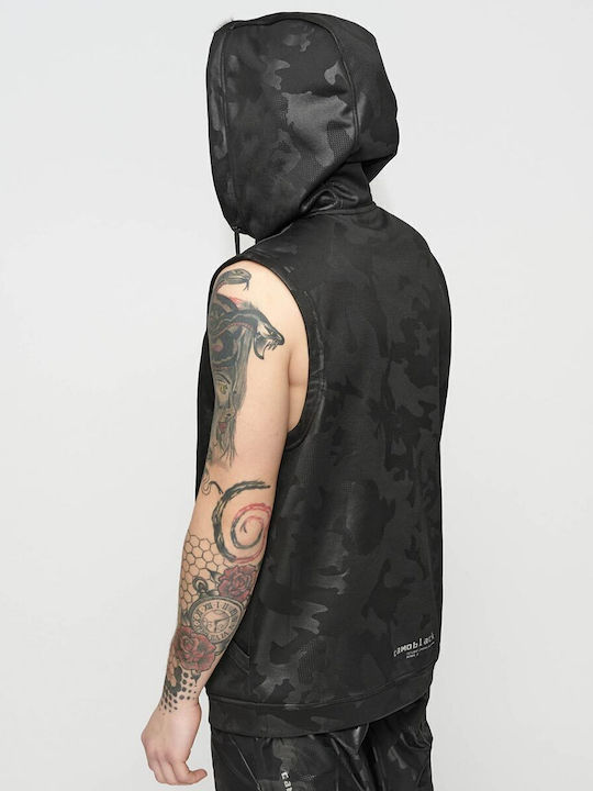 Ζακέτα με Κουκούλα Μαύρη