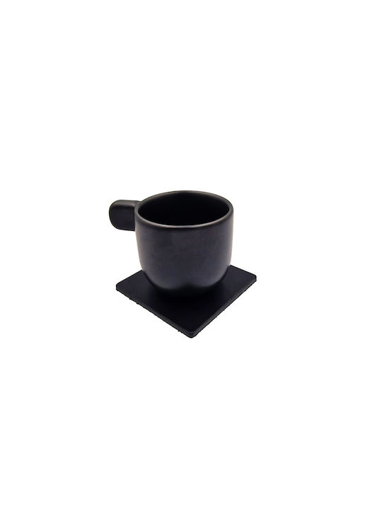 ByLeather Σουβέρ Στρογγυλό από Δερματίνη Μαύρο 9cm 4τμχ ByLeather Σουβέρ Στρογγυλό από Δερματίνη Μαύρο 9cm 4τμχ