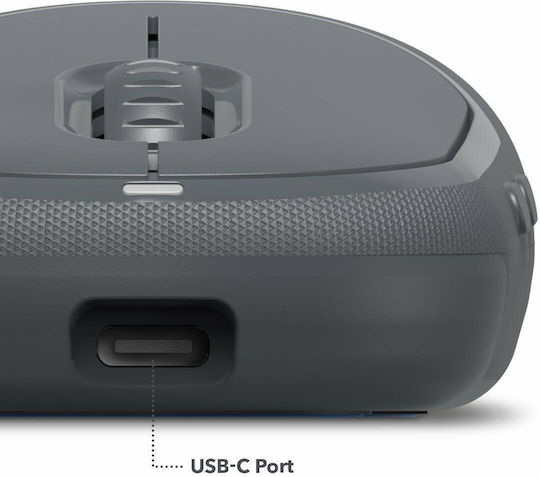 Zagg 109910230 Ασύρματο Εργονομικό Bluetooth Ποντίκι Γκρι
