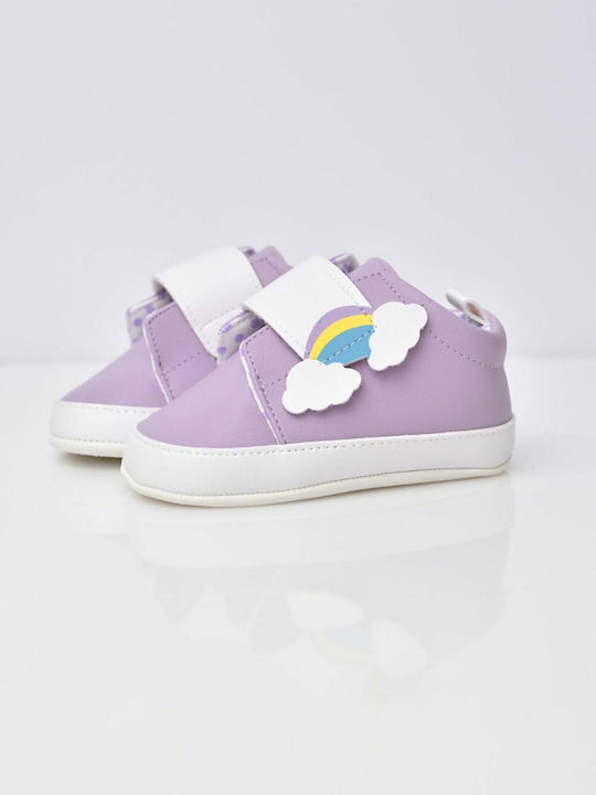 Potre Βρεφικά Sneakers Αγκαλιάς Λιλά