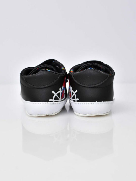 Potre Βρεφικά Sneakers Αγκαλιάς Μαύρα
