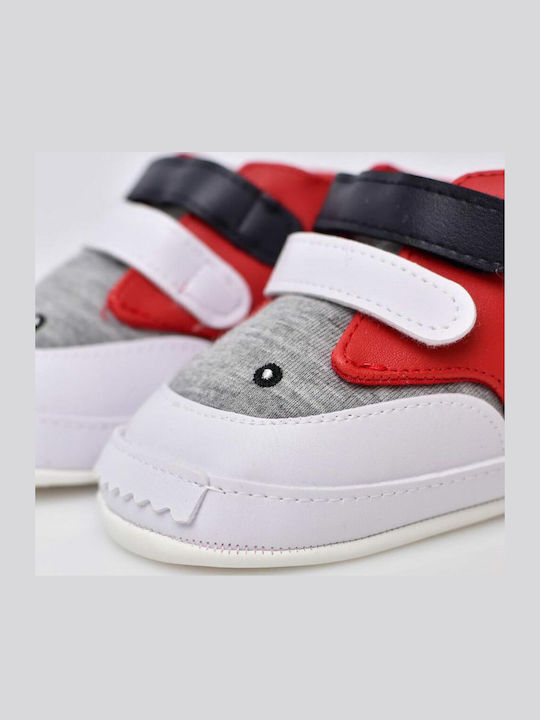 Potre Βρεφικά Sneakers Αγκαλιάς Κόκκινα