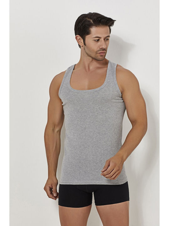 Prestige Men's Sleeveless Undershirt Gray