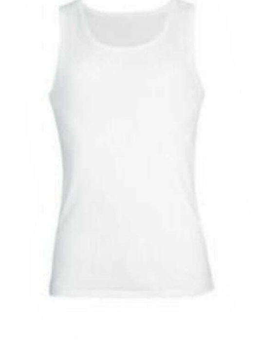 Per Mia Donna Men's Sleeveless Undershirts White 3Pack