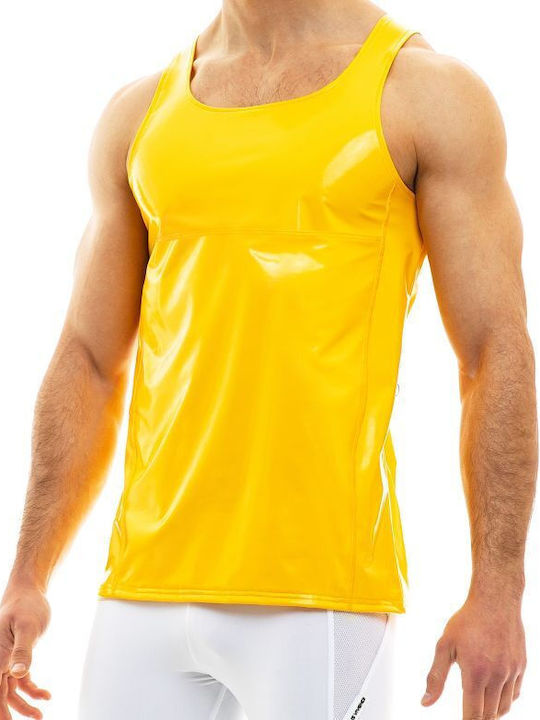 Men's Short Sleeve Undershirt Yellow