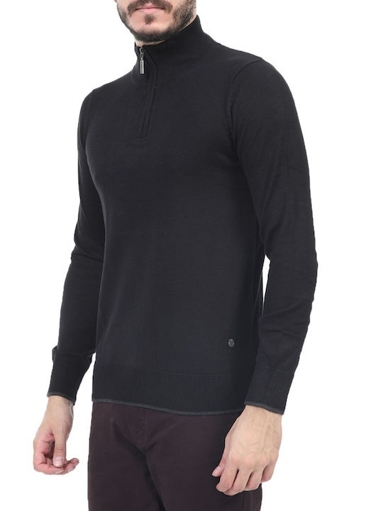 Greenwood Men's Long Sleeve Sweater with V-Neck Brown