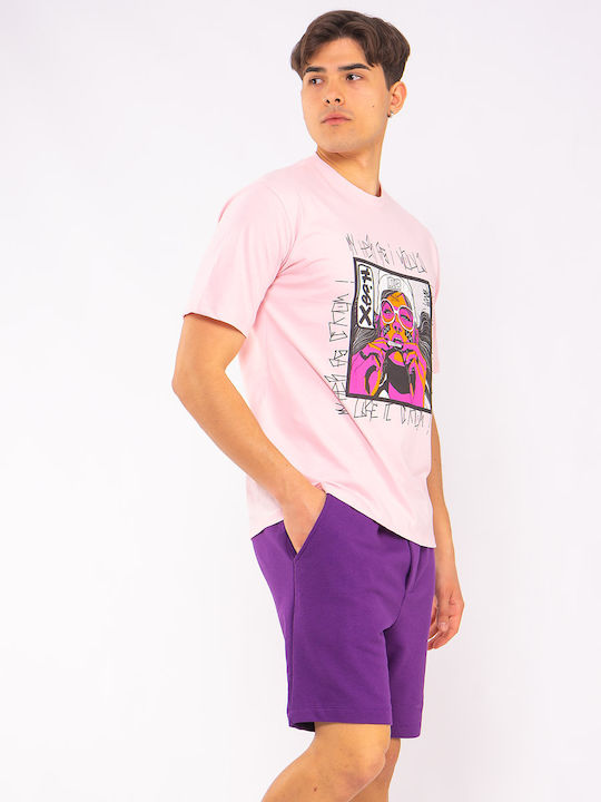 The Lady Herren T-Shirt Kurzarm Rosa