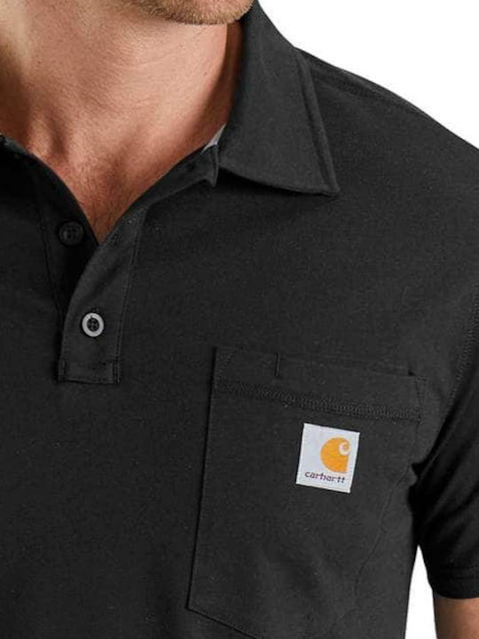 Force Delmont Polo Short Sleeve T-shirt Black