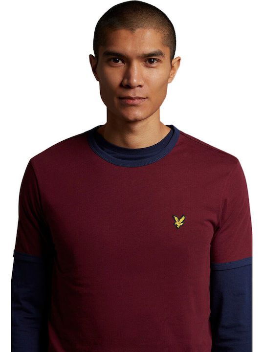 T-shirt Μπορντό