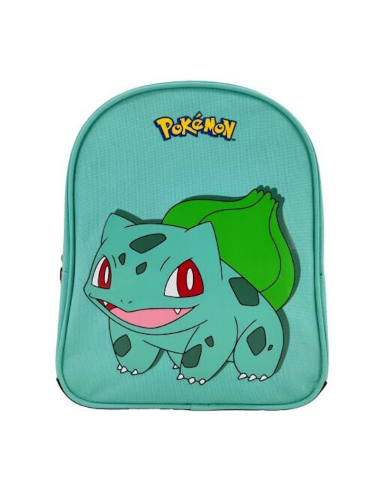 Bulbasaur Σχολική Τσάντα Πλάτης Δημοτικού σε Πράσινο χρώμα