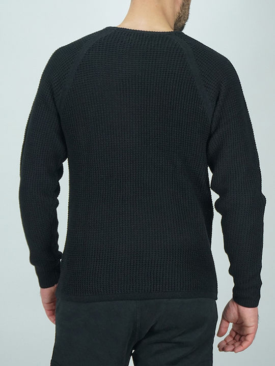 Langarm-Pullover Schwarz