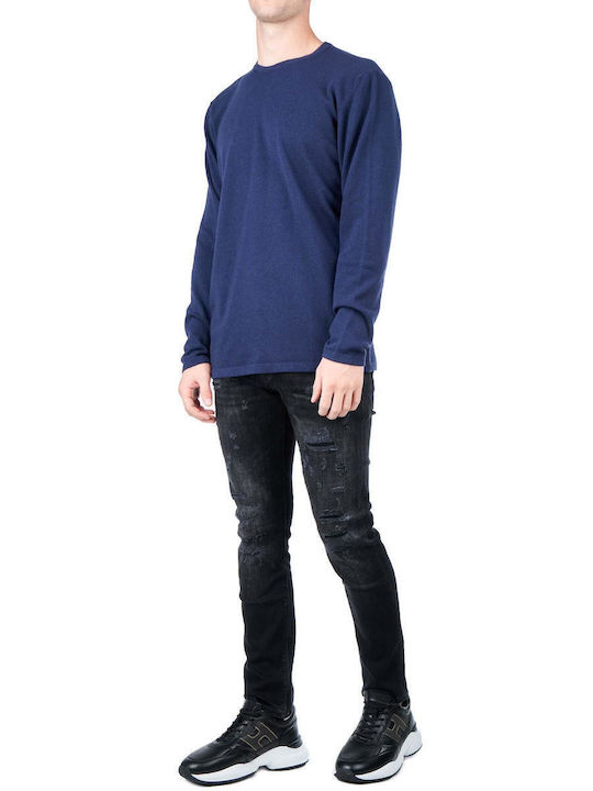 Langarm-Pullover Blau