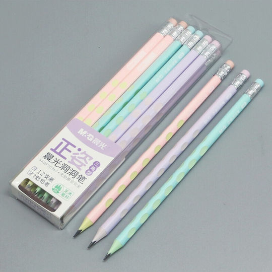 M&G Pencil HB with Eraser (Μiscellaneous colours)