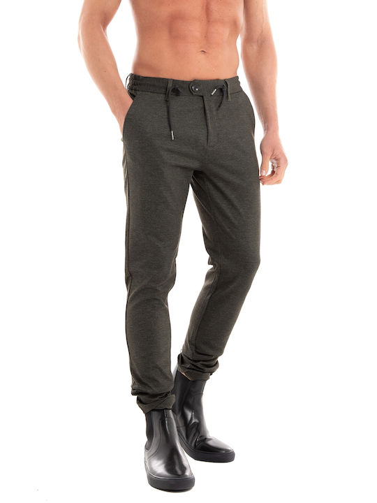 Dstrezzed Men's Trousers in Tapered Line Khaki