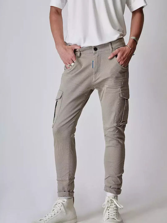 Stefan Fashion Herrenhose Cargo Gray