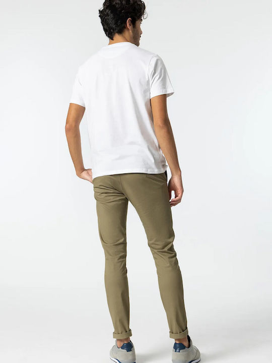 Tiffosi Men's Trousers Chino in Slim Fit Khaki