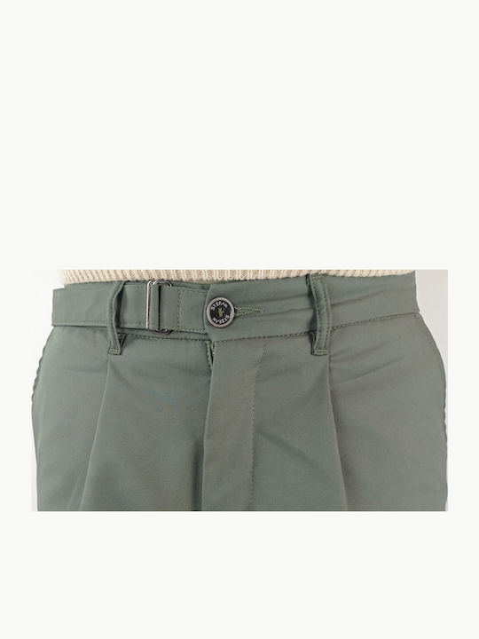 Trousers Elastic in Slim Fit Khaki