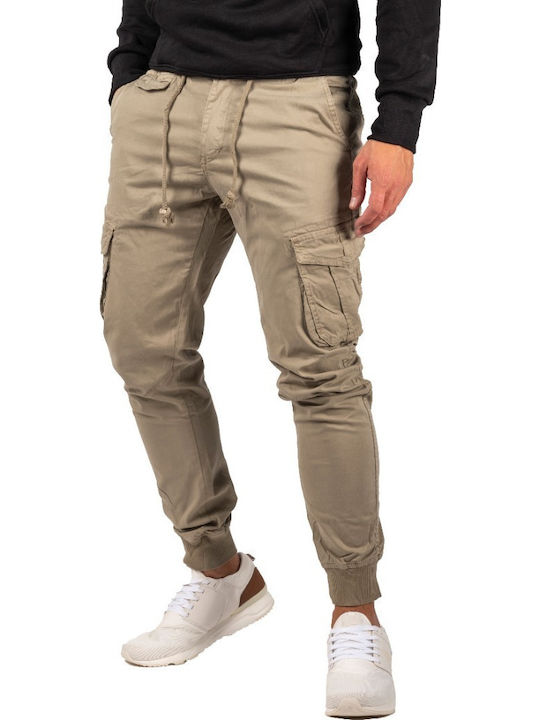 Men's Cargo Trousers Beige YL2012-4