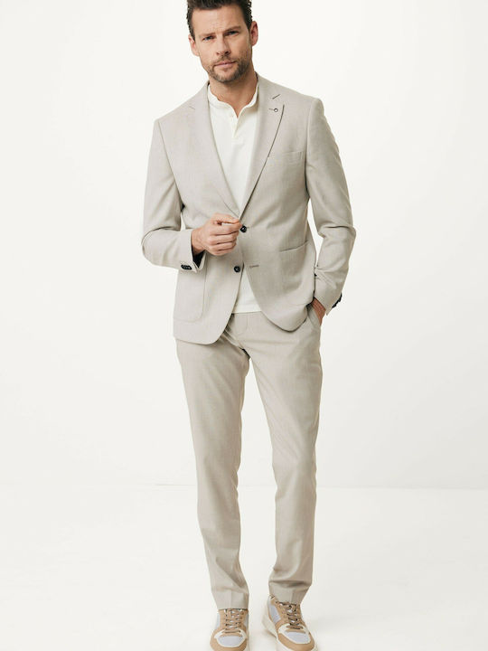 Men's Suit Jacket Regular Fit Beige