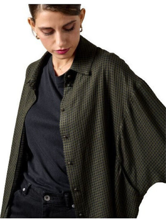 Langärmelig Damen Hemd Khaki Geprüft