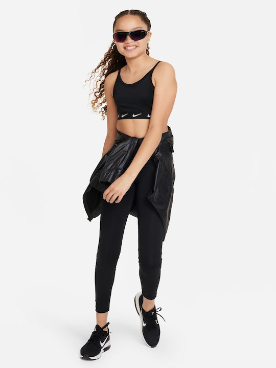 Nike One Παιδικό Μπουστάκι Dri-Fit Μαύρο