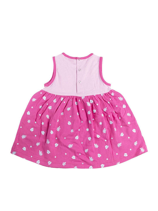 Baby Shark Mädchenkleid Ärmellos Rosa