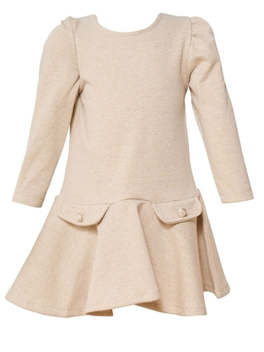 Restart for kids Kids Dress Set with Coat Beige