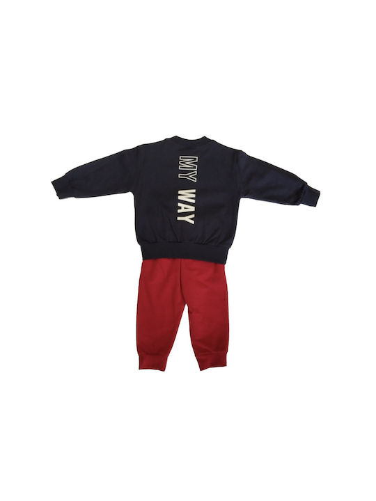 Spark Kids Sweatpants Set Navy Blue 2pcs