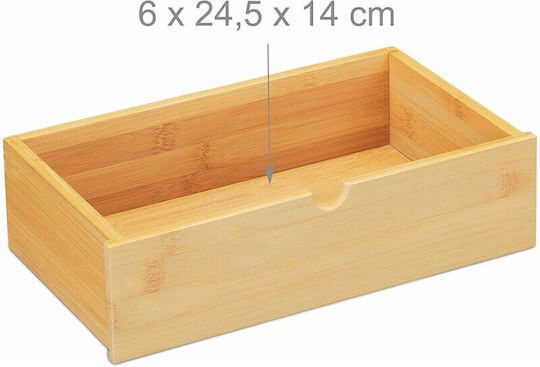 Lemnoasă Suport pentru creioane în Culoare Bej 1buc 28x16.5x15cm