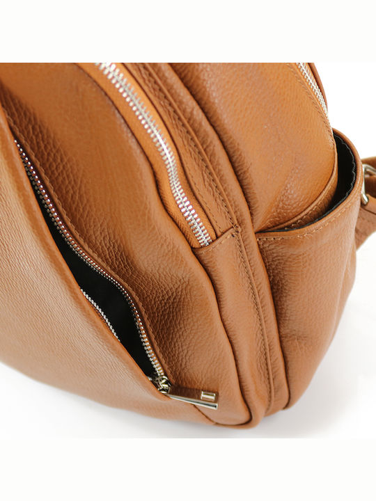 Leather Women's Bag Backpack Brown