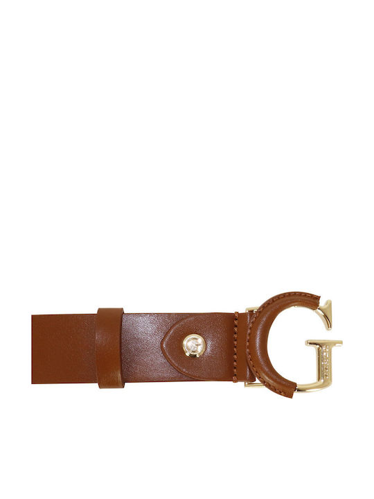 Leather Women's Belt Tabac Brown