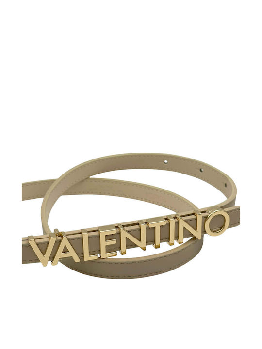 Leather Women's Belt Beige VCS6W555 B92