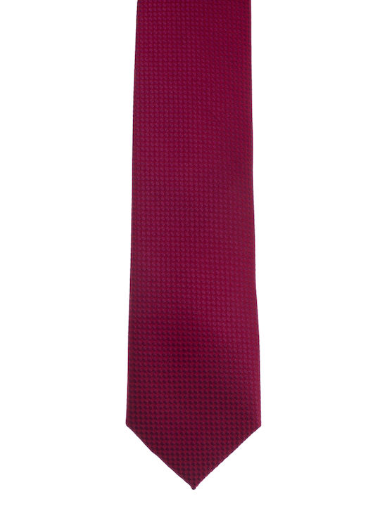 The Bostonians Men's Tie Monochrome Burgundy