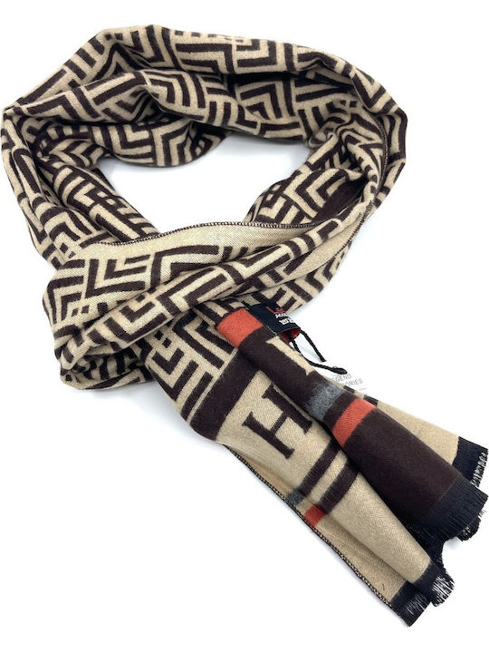 Men's Cashmere Scarf Brown