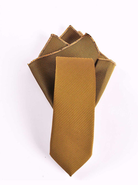 Fragosto Silk Men's Tie Monochrome Khaki