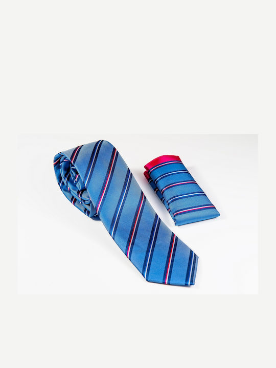 Raniami Men's Tie Printed Light Blue