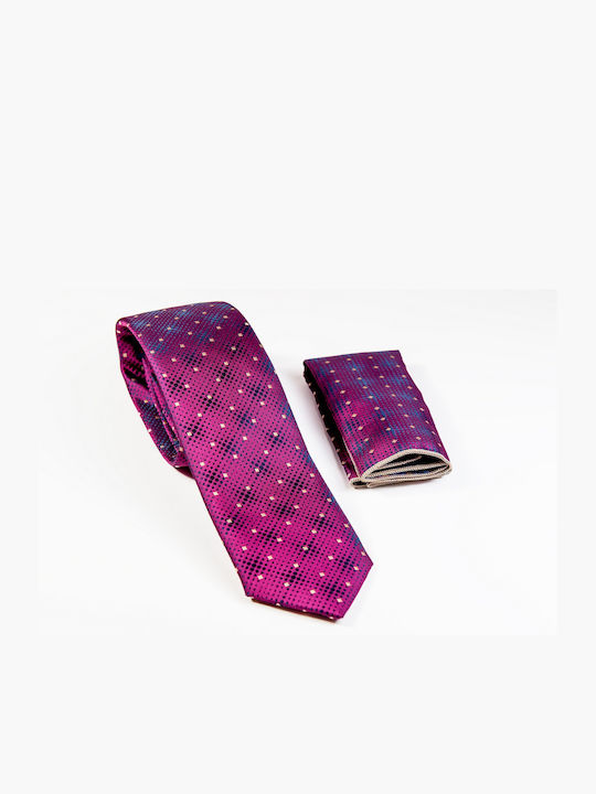 Raniami Men's Tie Printed Fuchsia