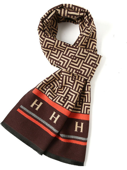 Men's Cashmere Scarf Brown