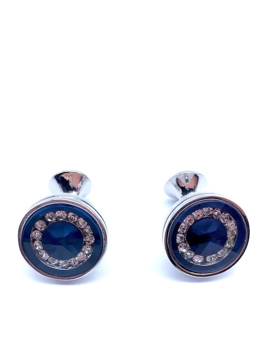 Legend Accessories Cufflinks of Silver Blue