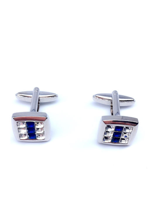 Legend Accessories Cufflinks of Silver Blue