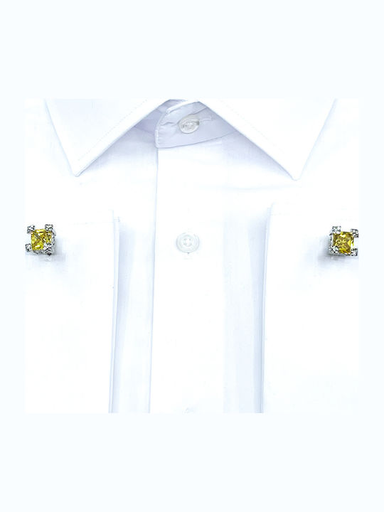 Legend Accessories Мансети от Silver в Златист Цвят