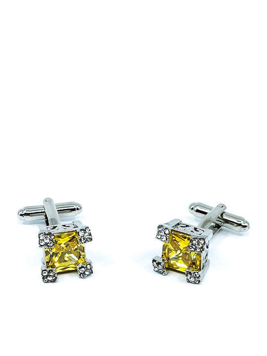Legend Accessories Мансети от Silver в Златист Цвят